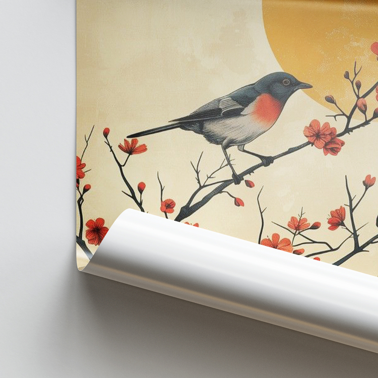 Minik Kuş ve Sakura Posteri