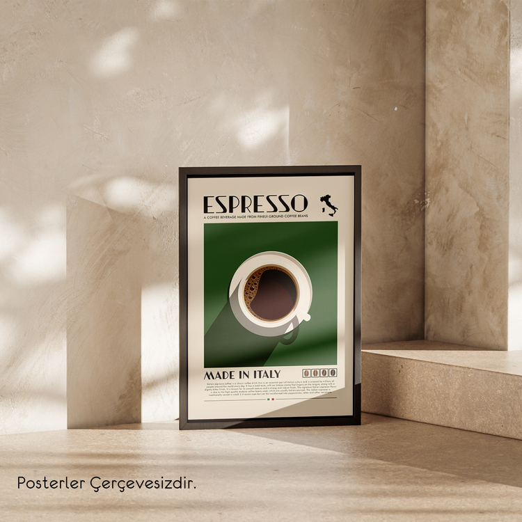 Espresso Kahve Posteri