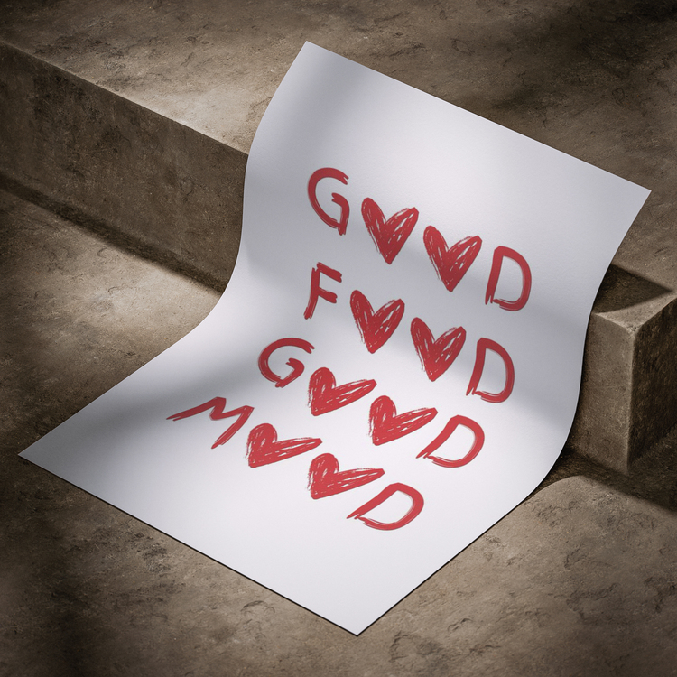 Good Food Good Mood Poster