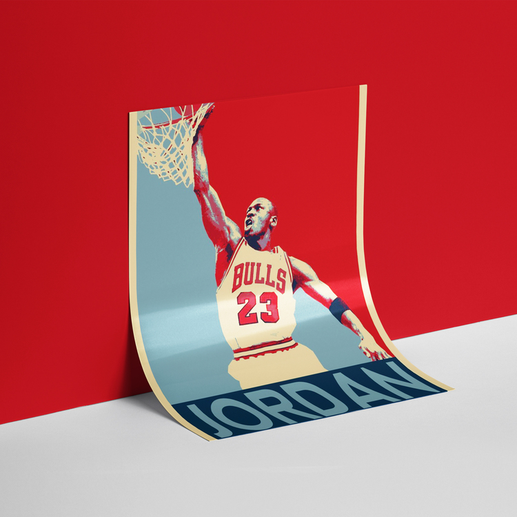 Michael Jordan Tasarım Posteri