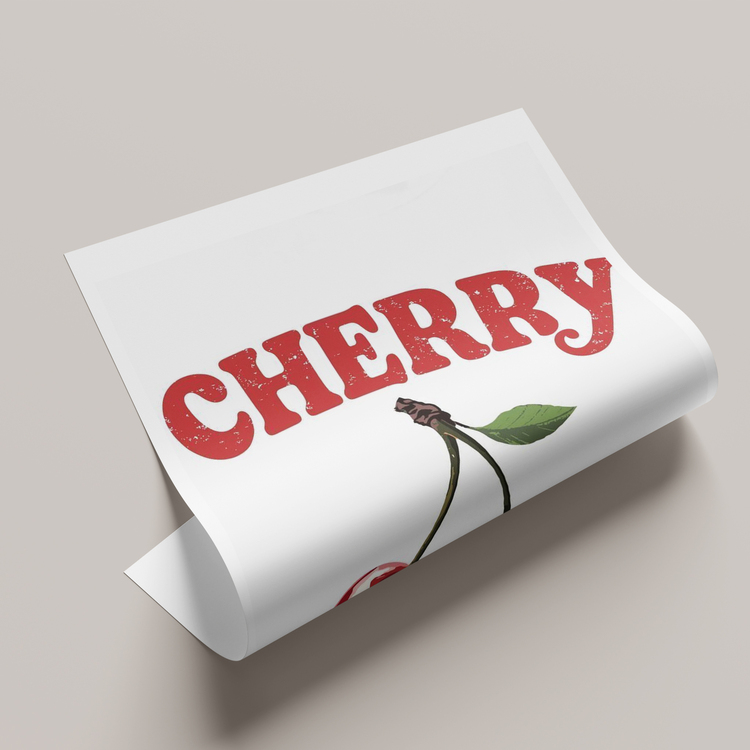 Cherry Vintage Poster