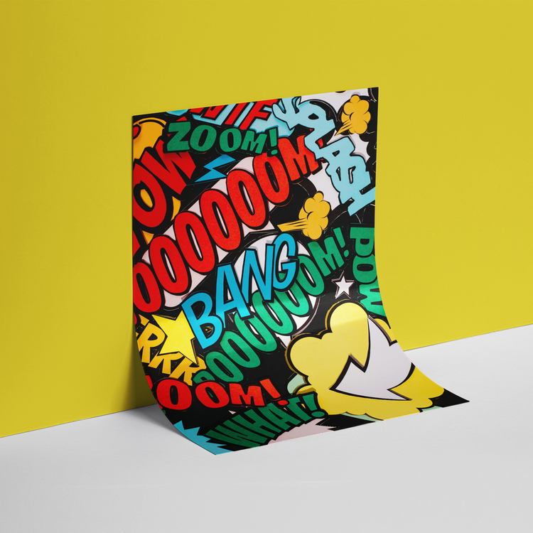 Pop Art Boom Bang Posteri