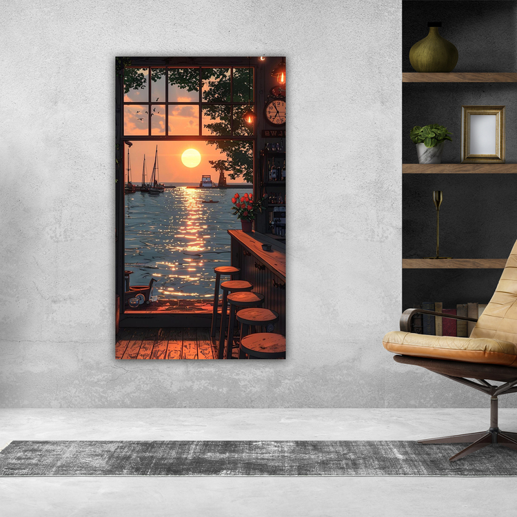İllüstrasyon Günbatımı Posteri