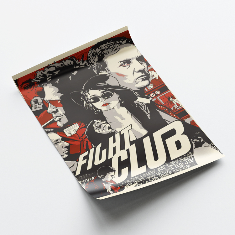 Fight Club Film Afiş Tasarımı Poster
