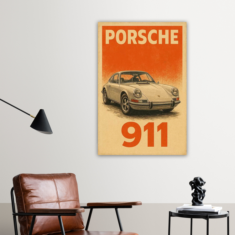 Porsche 911 Tasarım Poster