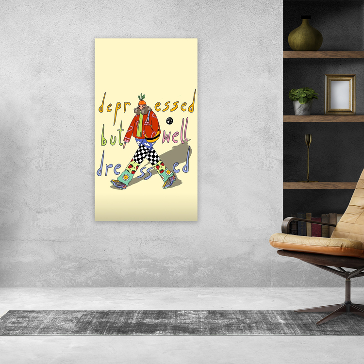 Depressed But Well Dressed Poster