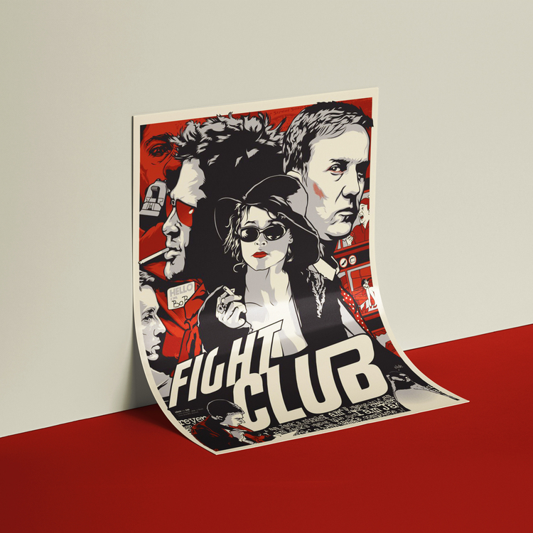 Fight Club Film Afiş Tasarımı Poster