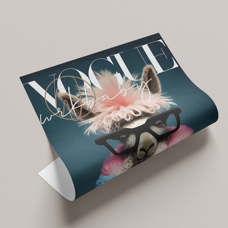 Vogue Dergi Kapağı Poster