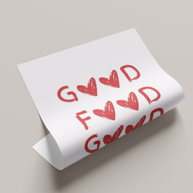 Good Food Good Mood Poster