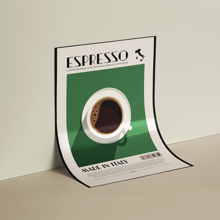 Espresso Kahve Posteri