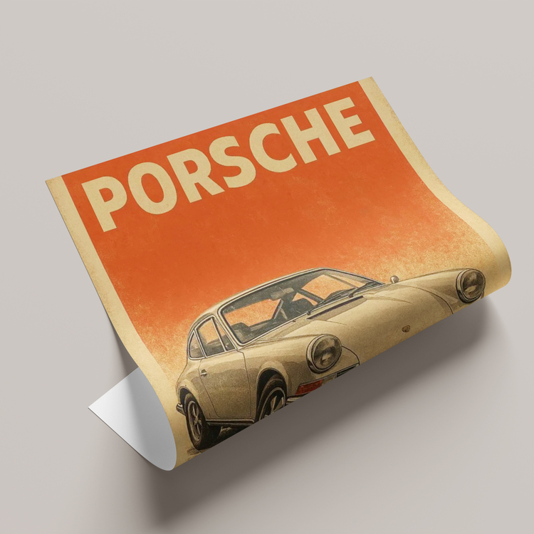 Porsche 911 Tasarım Poster