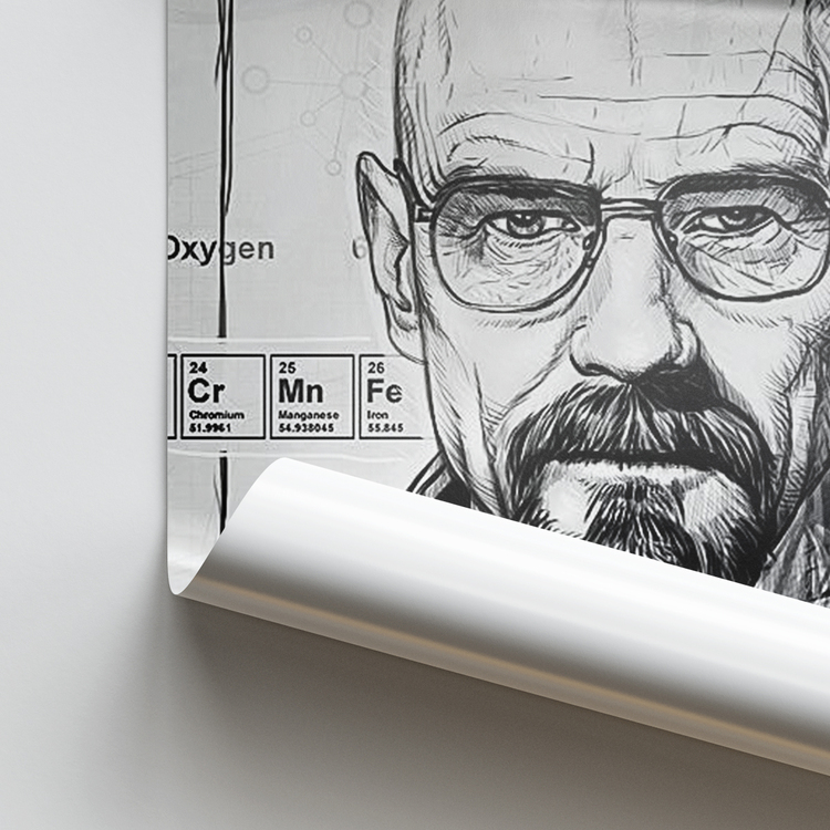 Walter White Karakalem Poster