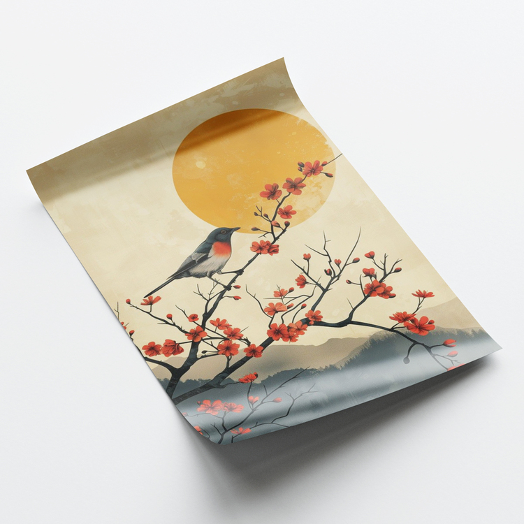 Minik Kuş ve Sakura Posteri