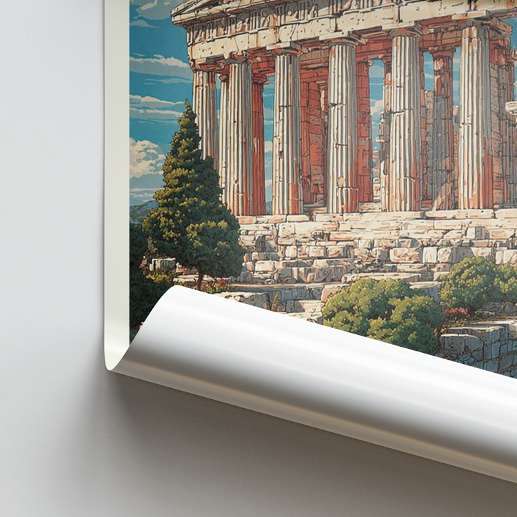 Acropolis Çizim Poster
