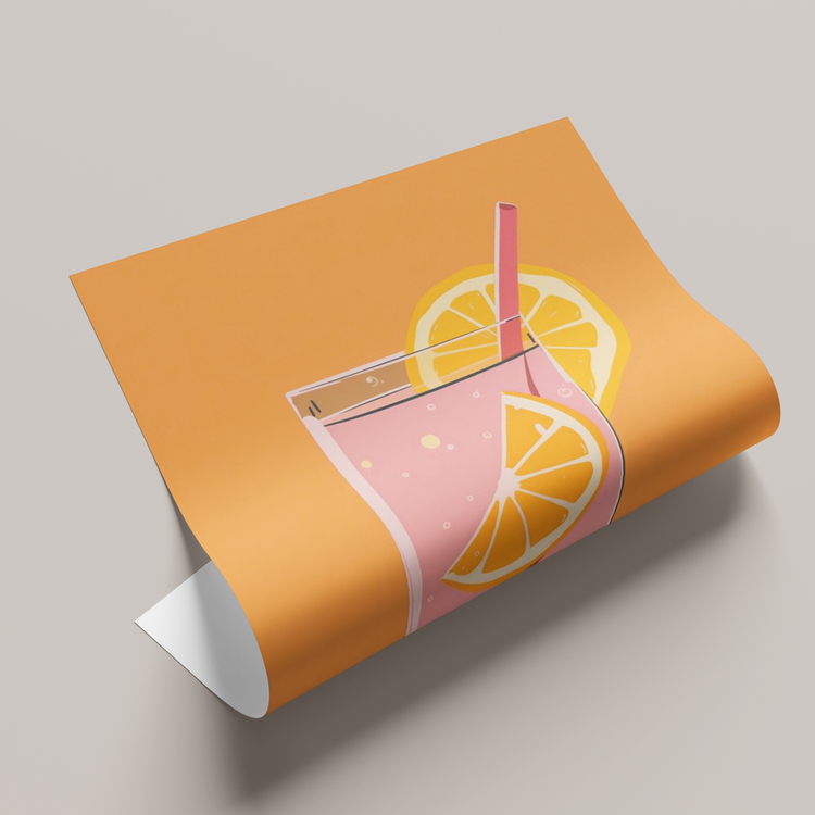 Limonlu Kokteyl Poster