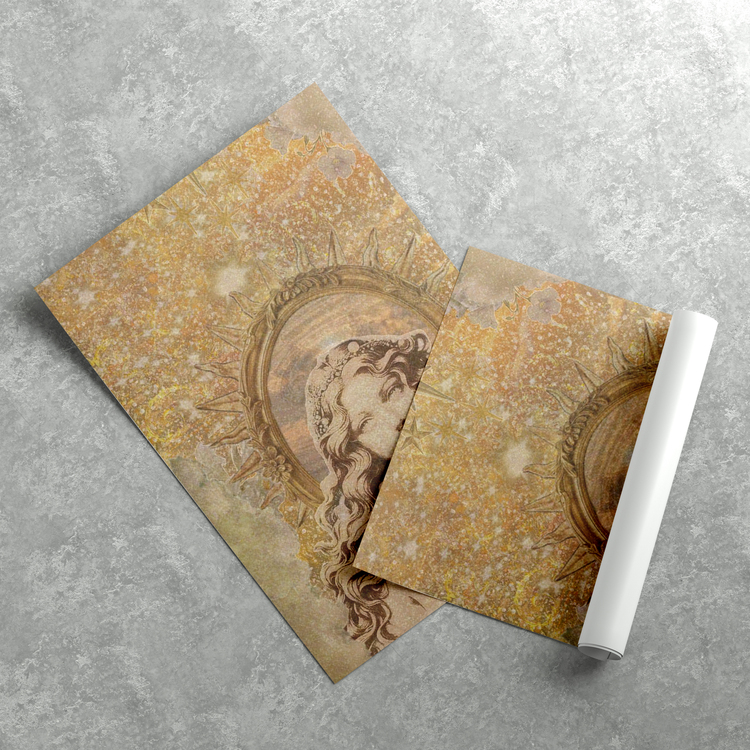 Işıltılı Bir Tarot Kartı Poster