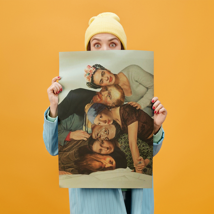 Friends ve Dönem Sanatçıları Çizim Poster