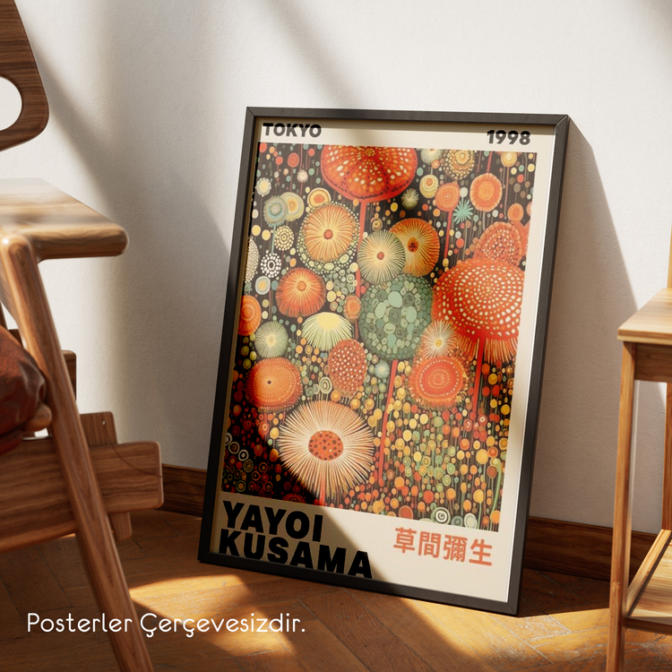 Yayoi Kusama Tokyo 1998 Poster