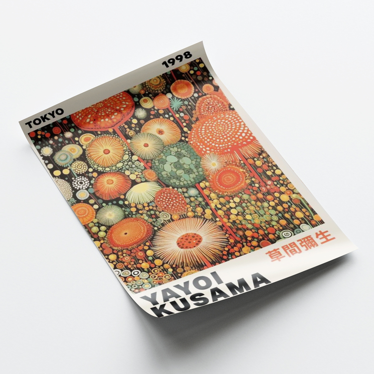 Yayoi Kusama Tokyo 1998 Poster