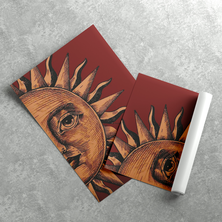 Tarot Kartı Güneş Poster