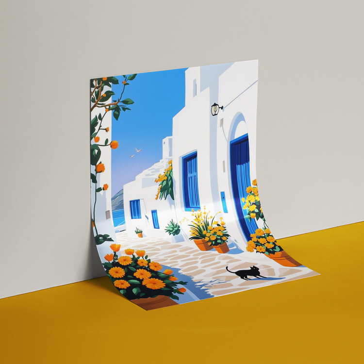 Çizim Bodrum Evleri Posteri