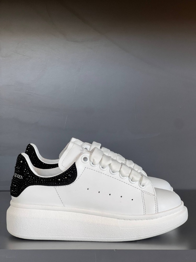 Alexander McQueen Beyaz-Siyah Taşlı