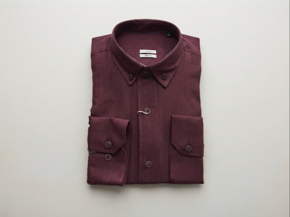 REGULAR FIT CEPSİZ ERKEK KETEN GÖMLEK