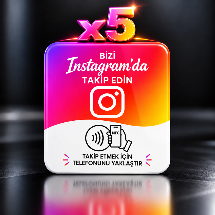 5'li Instagram NFC Kartı