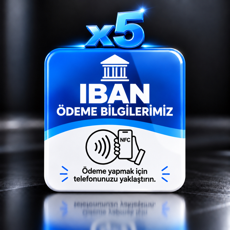 5’li IBAN Bilgi NFC Kartı