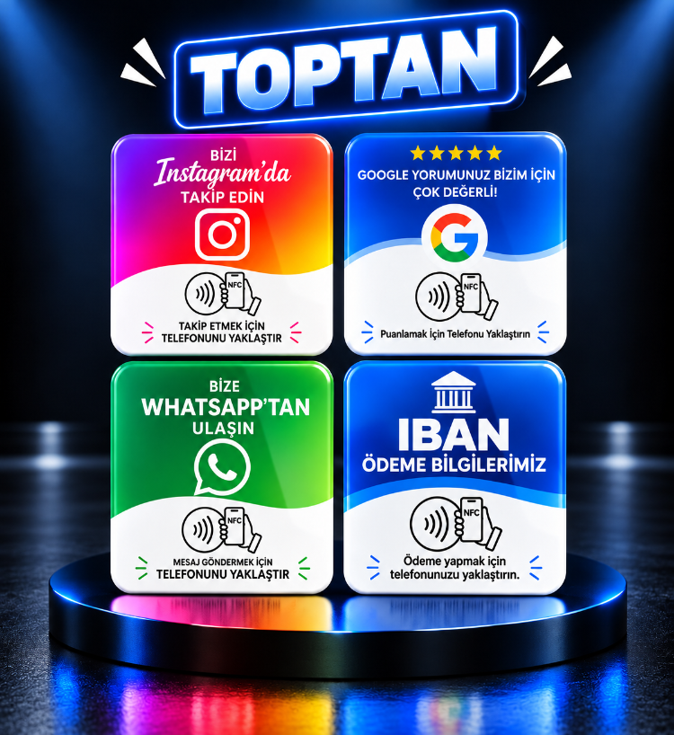 20 Adet NFC Kart | Toptan Paket