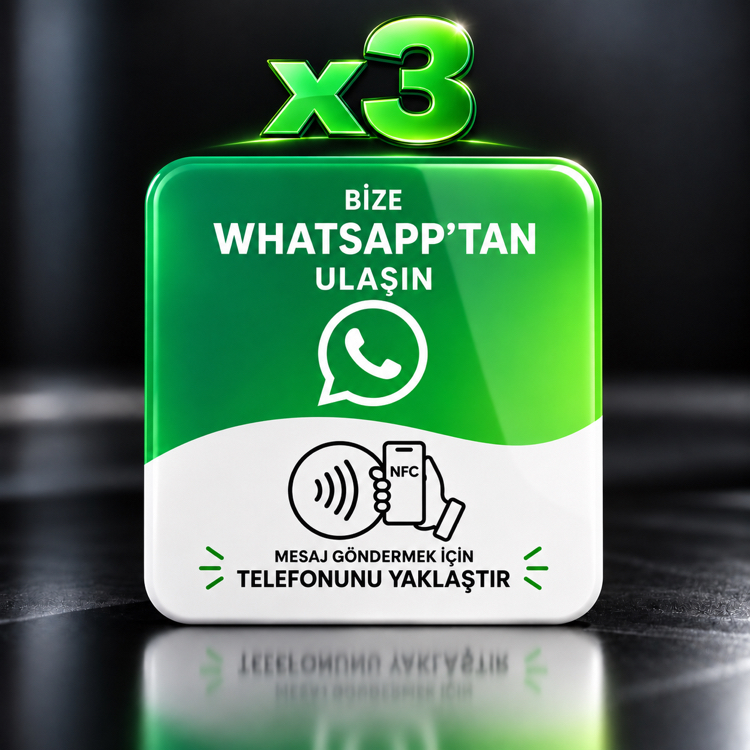 3'lü Whatsapp NFC Kartı