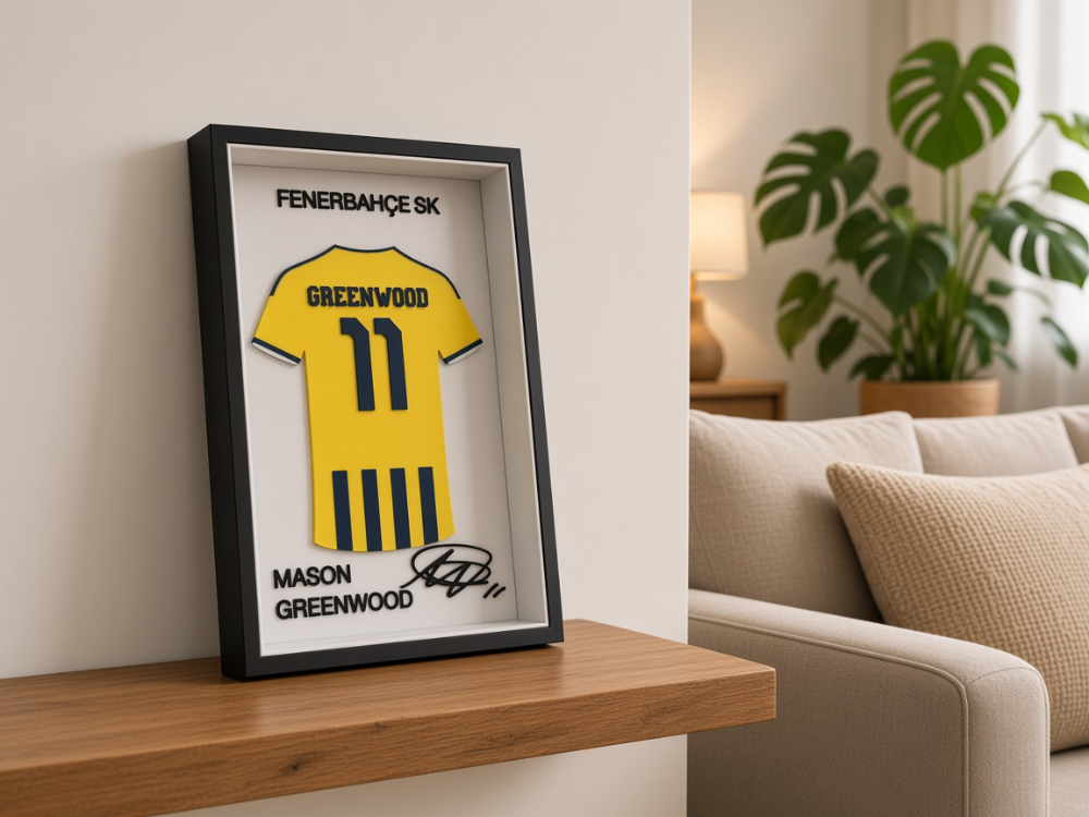 Mason Greenwood - Fenerbahçe SK - İmzalı Forma Çerçevesi