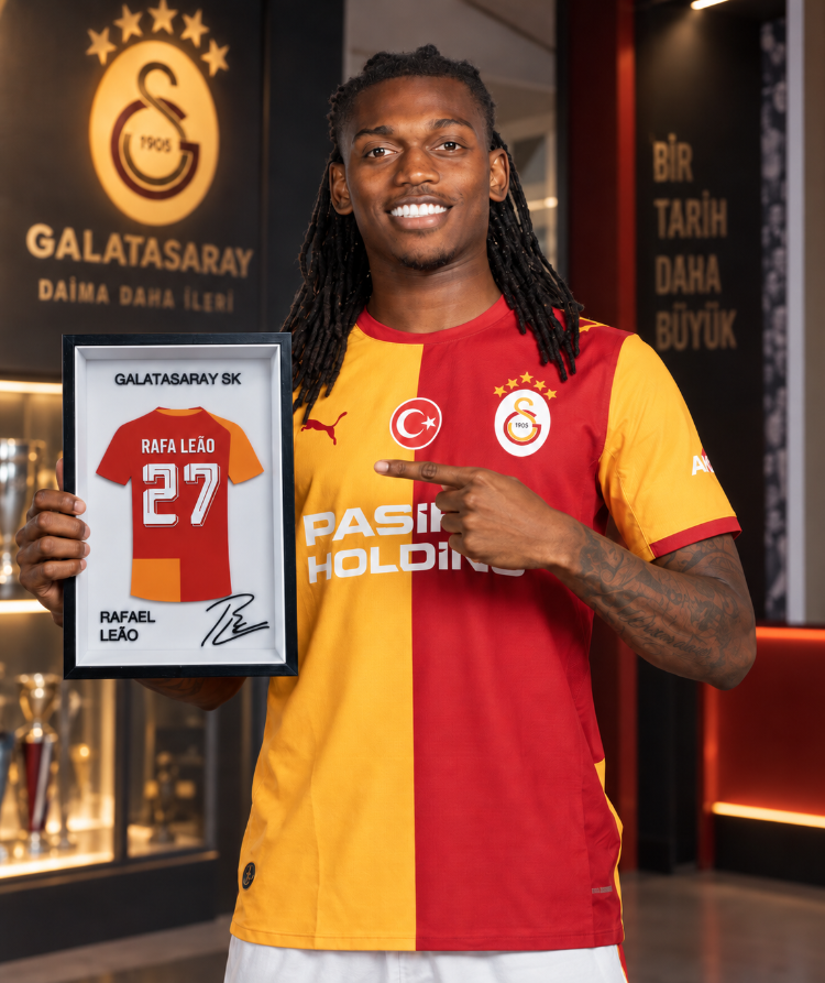 Osimhen, Leão, Sané, Barış Alper - Galatasaray Yıldızları 4’lü İmzalı Set
