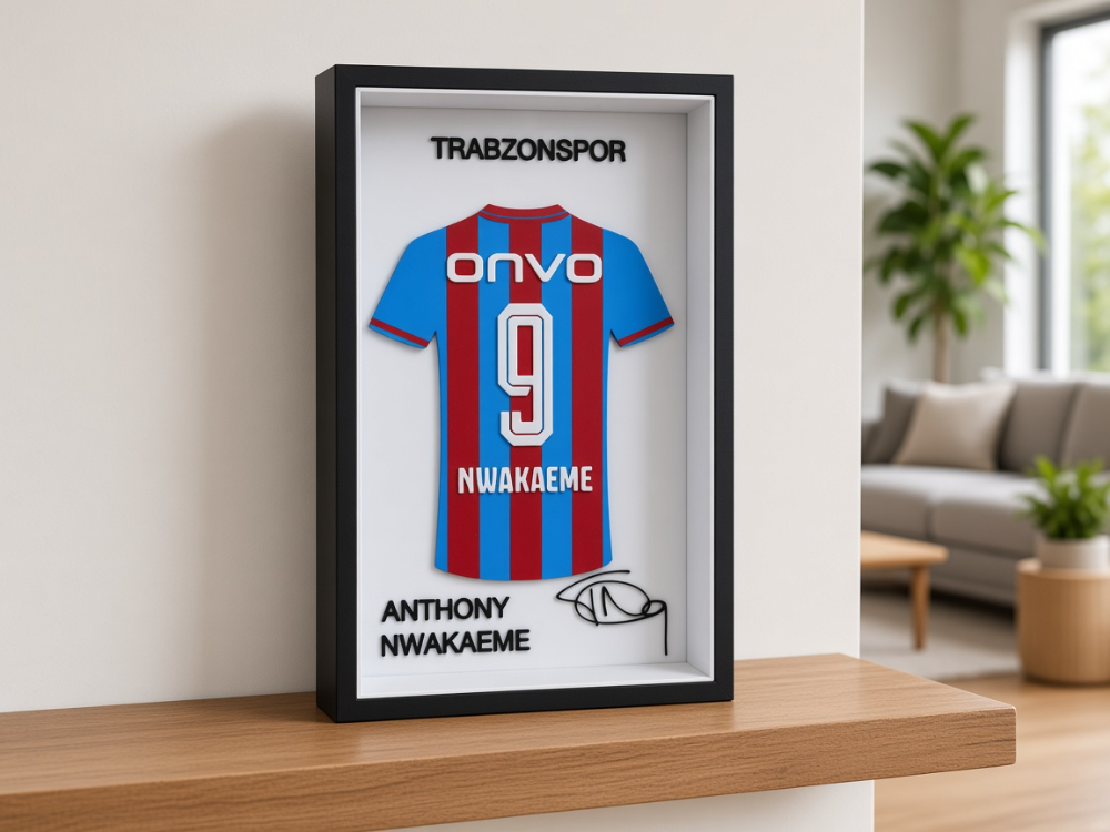 Anthony Nwakaeme - Trabzonspor - İmzalı Forma Çerçevesi