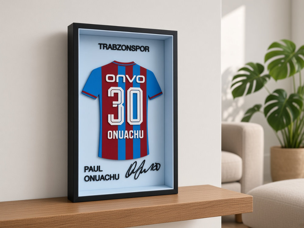 Paul Onuachu - Trabzonspor - İmzalı Forma Çerçevesi