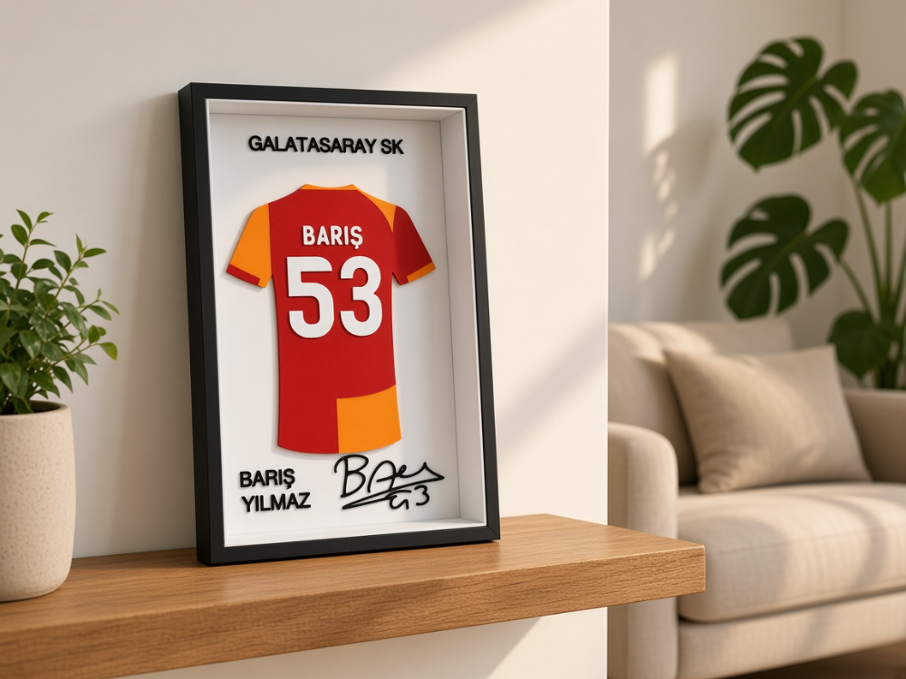 Barış Alper Yılmaz - Galatasaray SK - İmzalı Forma Çerçevesi