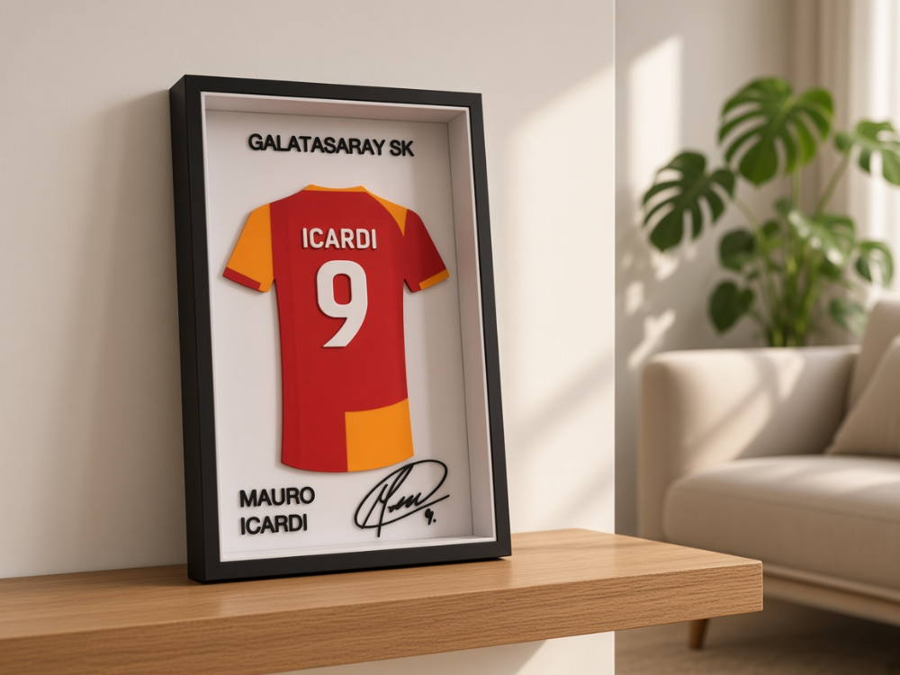 Mauro Icardi - Galatasaray SK - İmzalı Forma Çerçevesi