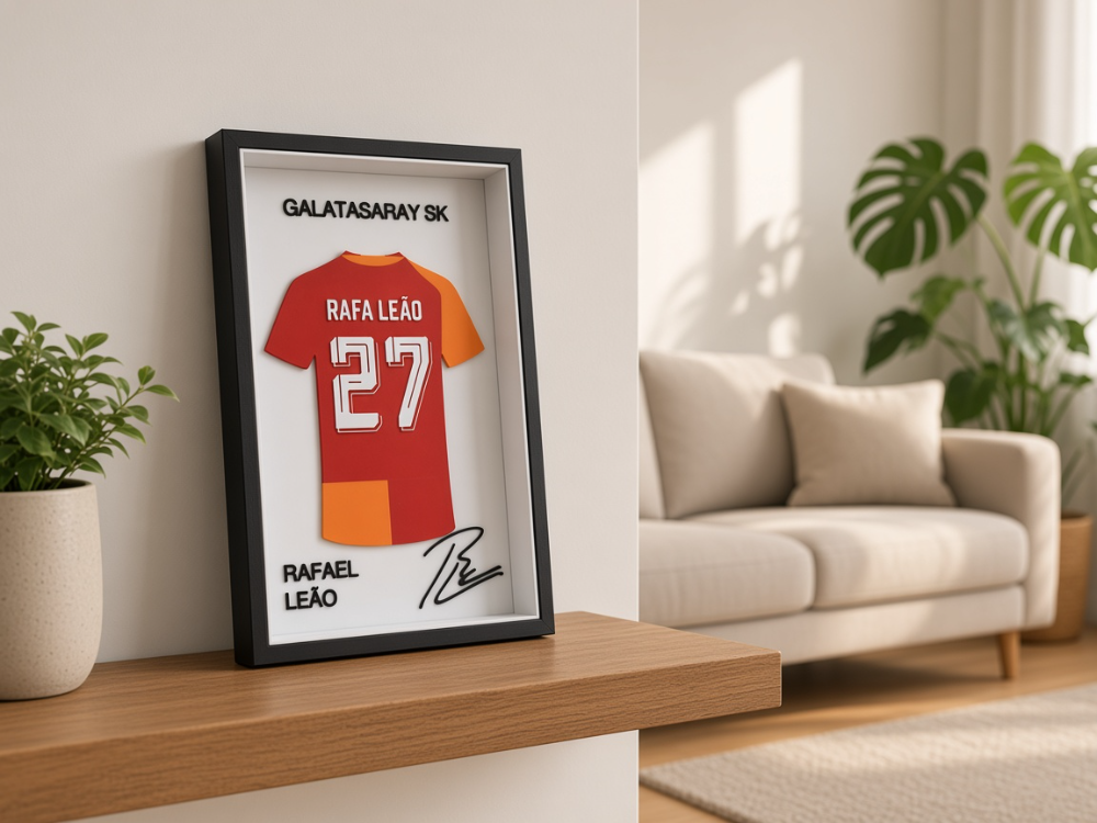 Rafael Leão - Galatasaray SK - İmzalı Forma Çerçevesi