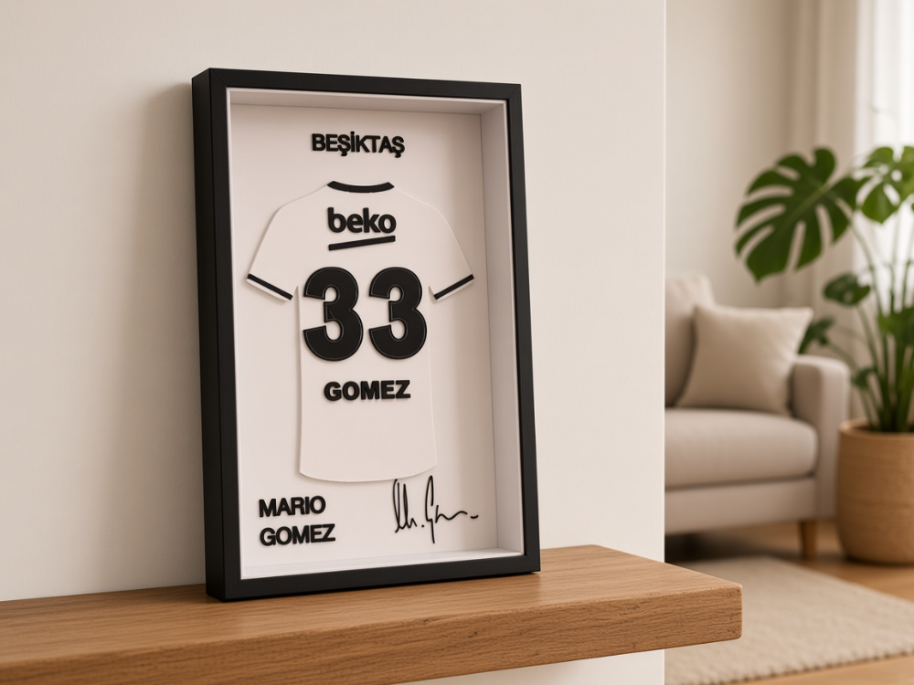 Mario Gomez - Beşiktaş JK - İmzalı Forma Çerçevesi