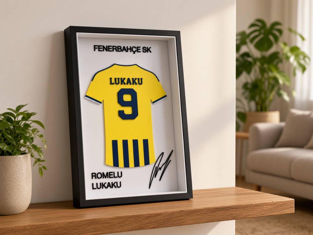 Romelu Lukaku - Fenerbahçe SK - İmzalı Forma Çerçevesi