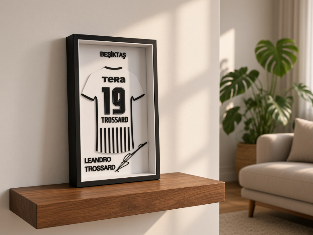Leandro Trossard - Beşiktaş JK - İmzalı Forma Çerçevesi