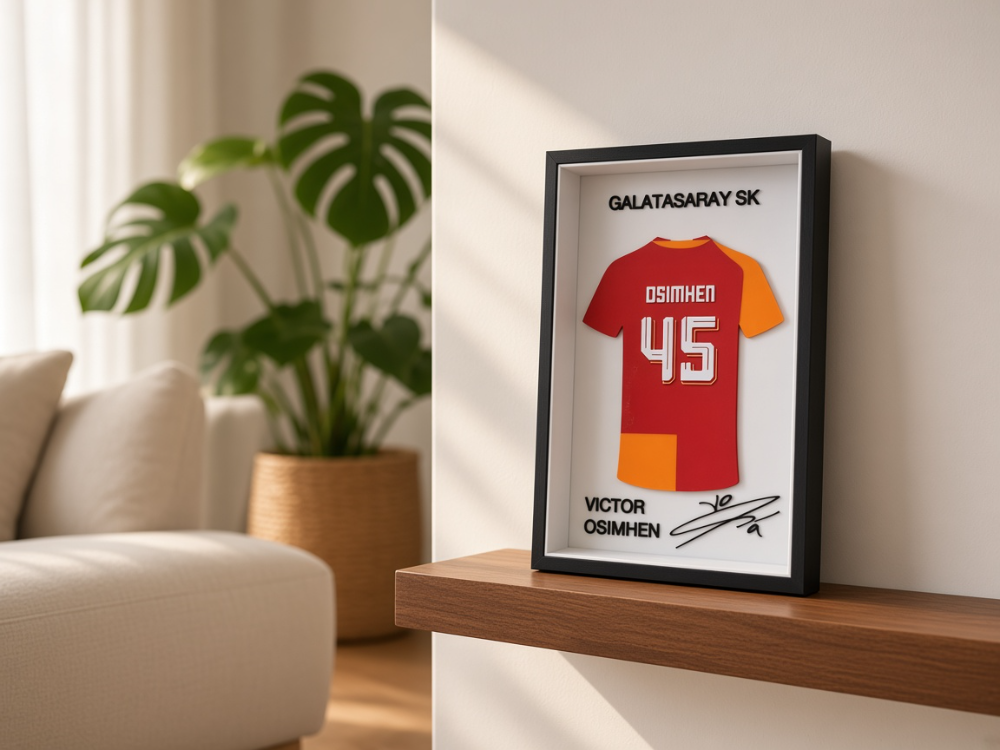 Victor Osimhen - Galatasaray SK - İmzalı Forma Çerçevesi