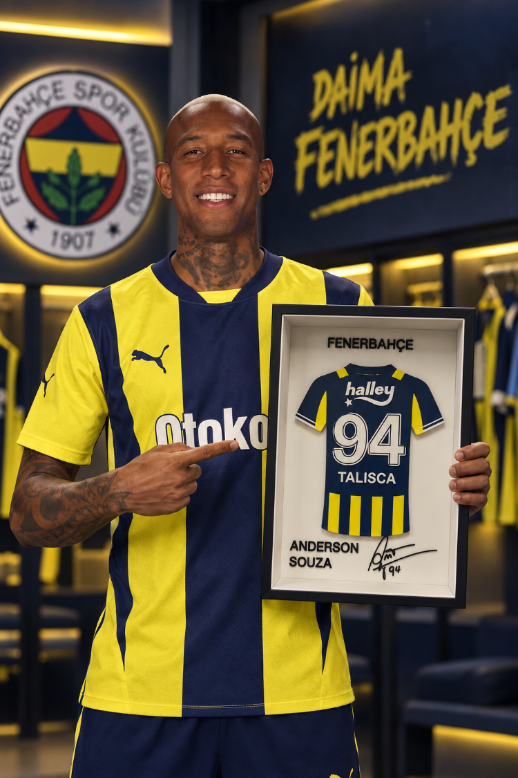 Talisca Anderson Souza - Fenerbahçe SK - İmzalı Forma Çerçevesi