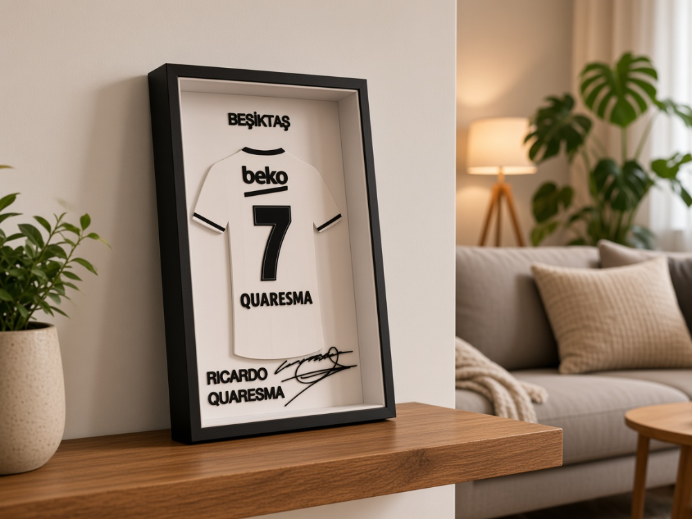 Ricardo Quaresma - Beşiktaş JK - İmzalı Forma Çerçevesi