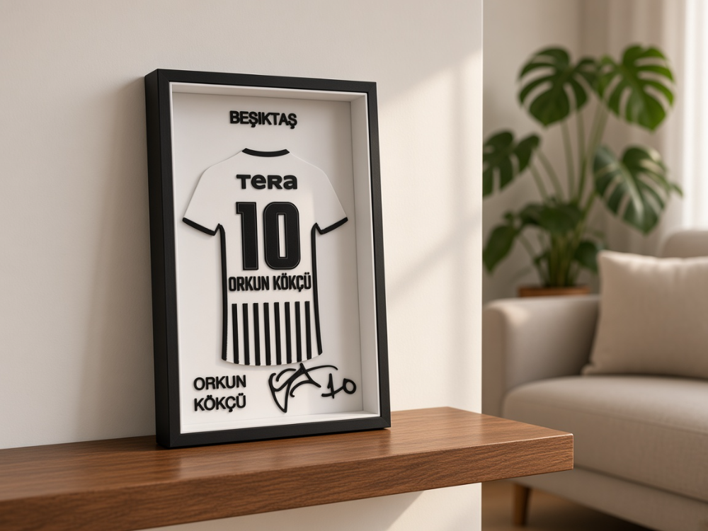 Orkun Kökçü - Beşiktaş JK - İmzalı Forma Çerçevesi