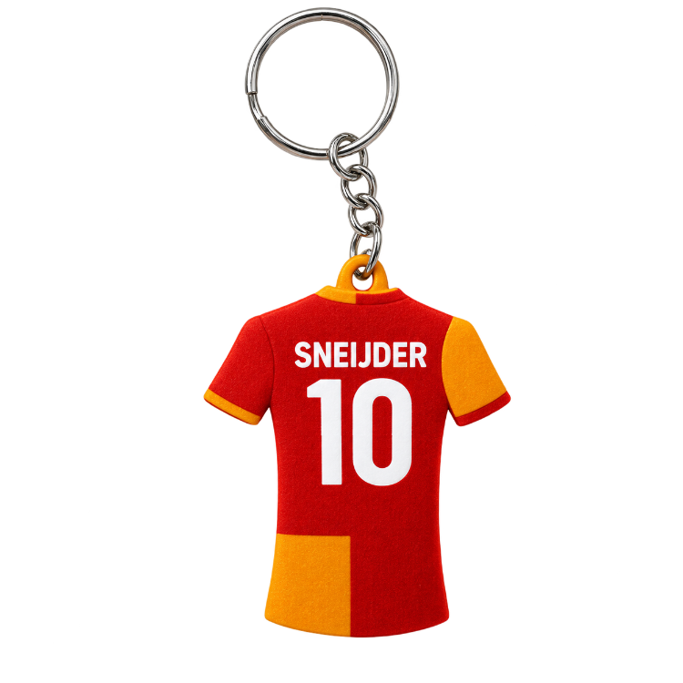 WesleySneijder Forma Anahtarlık – Sarı Kırmızı Taraftar Anahtarlığı