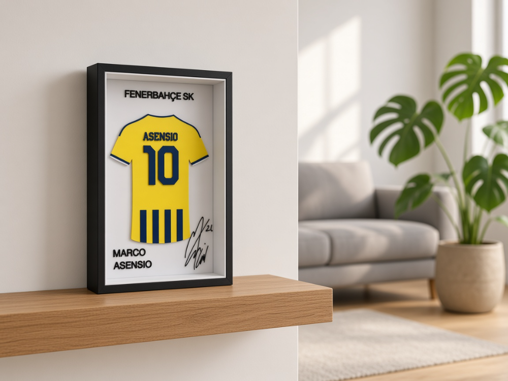 Marco Asensio - Fenerbahçe SK - İmzalı Forma Çerçevesi