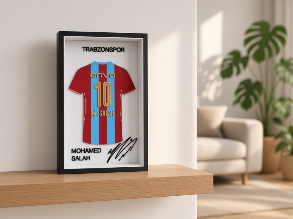 Mohamed Salah - Trabzonspor - İmzalı Forma Çerçevesi