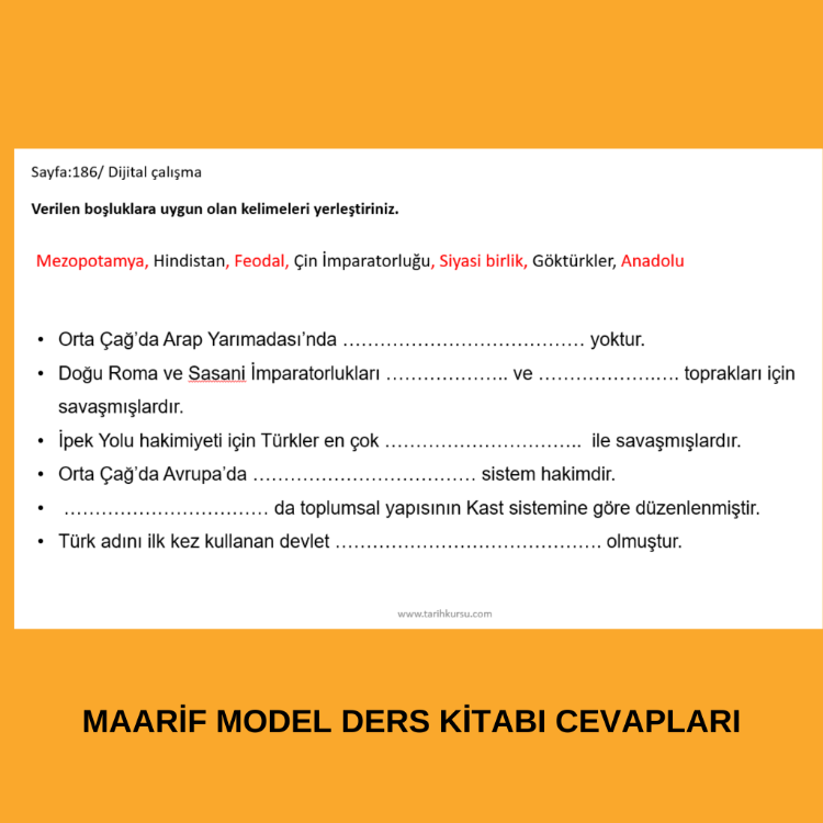 9. SINIF TARİH MAARİF MODEL