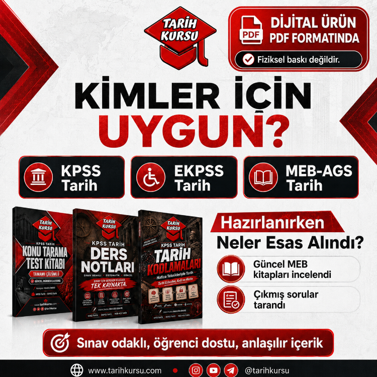 KPSS TARİH ÖĞRENCİ PAKETİ | 3 PDF